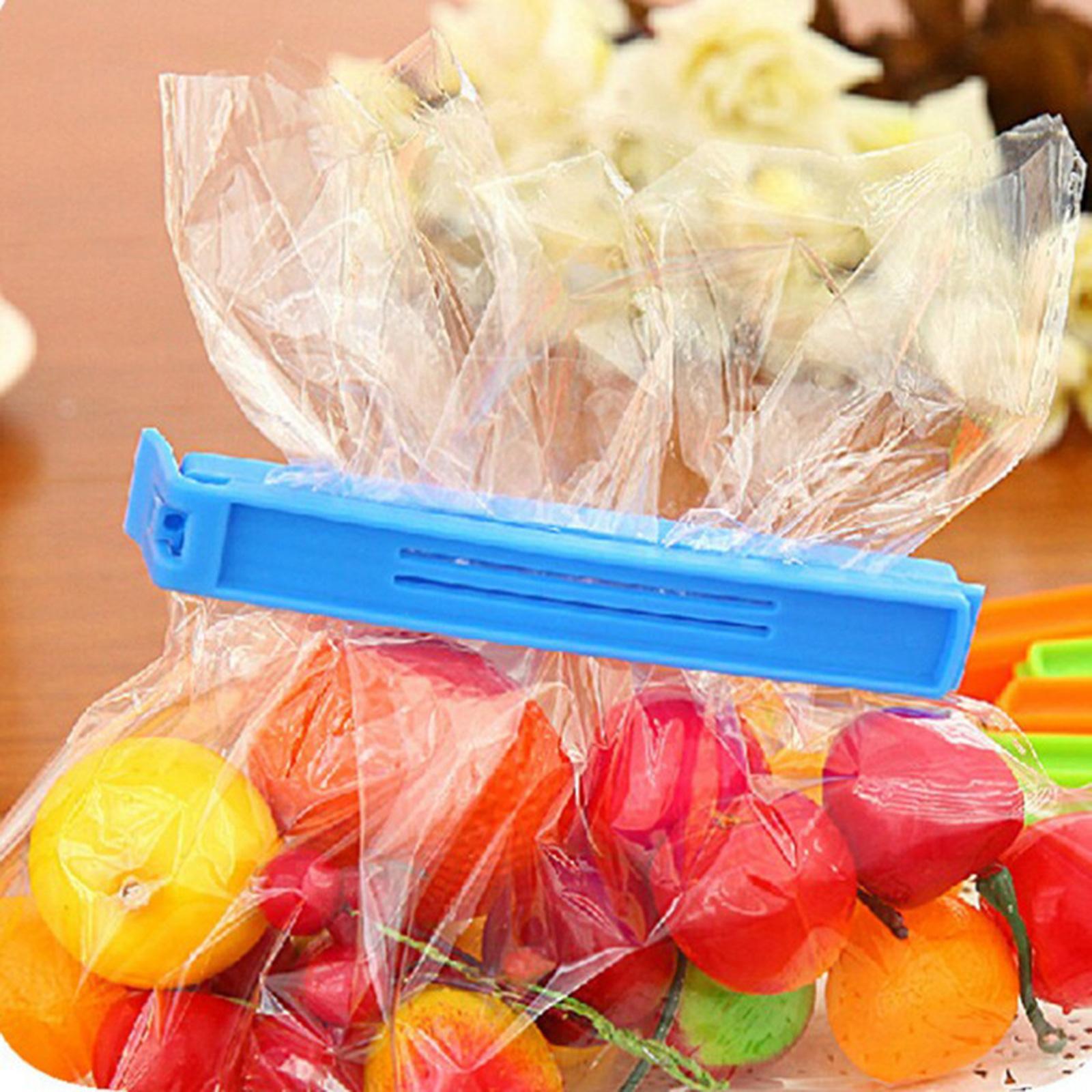 10Pcs Food Bag Clip Kitchen Storage Clips Kitchen Clips Multipurpose Food Bag Clamp Bag Sealing Clips for Office Kitchen Bakery Groceries