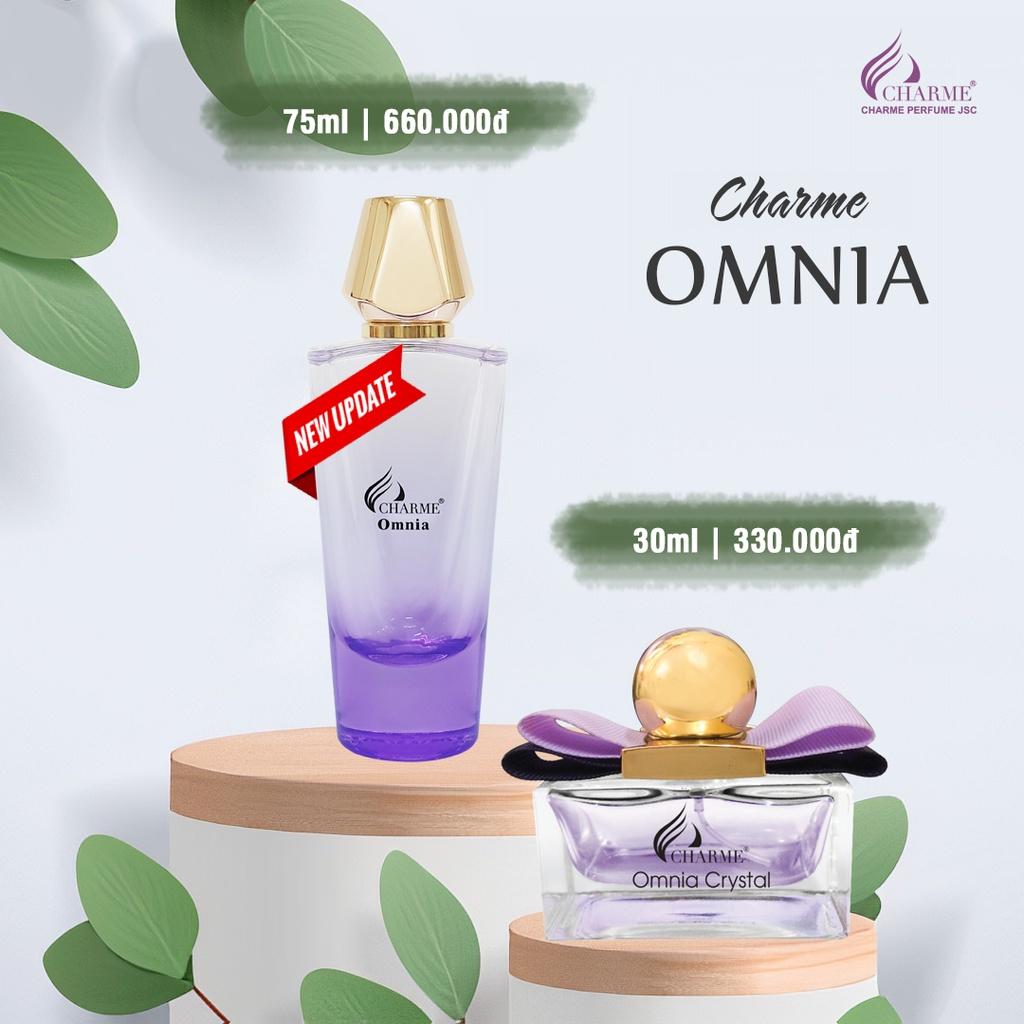 Nước hoa nữ cao cấp, Charme Omnia Crystal, sang trọng, quý phái, tạo nên sức hút cho người phụ nữ, 75ml