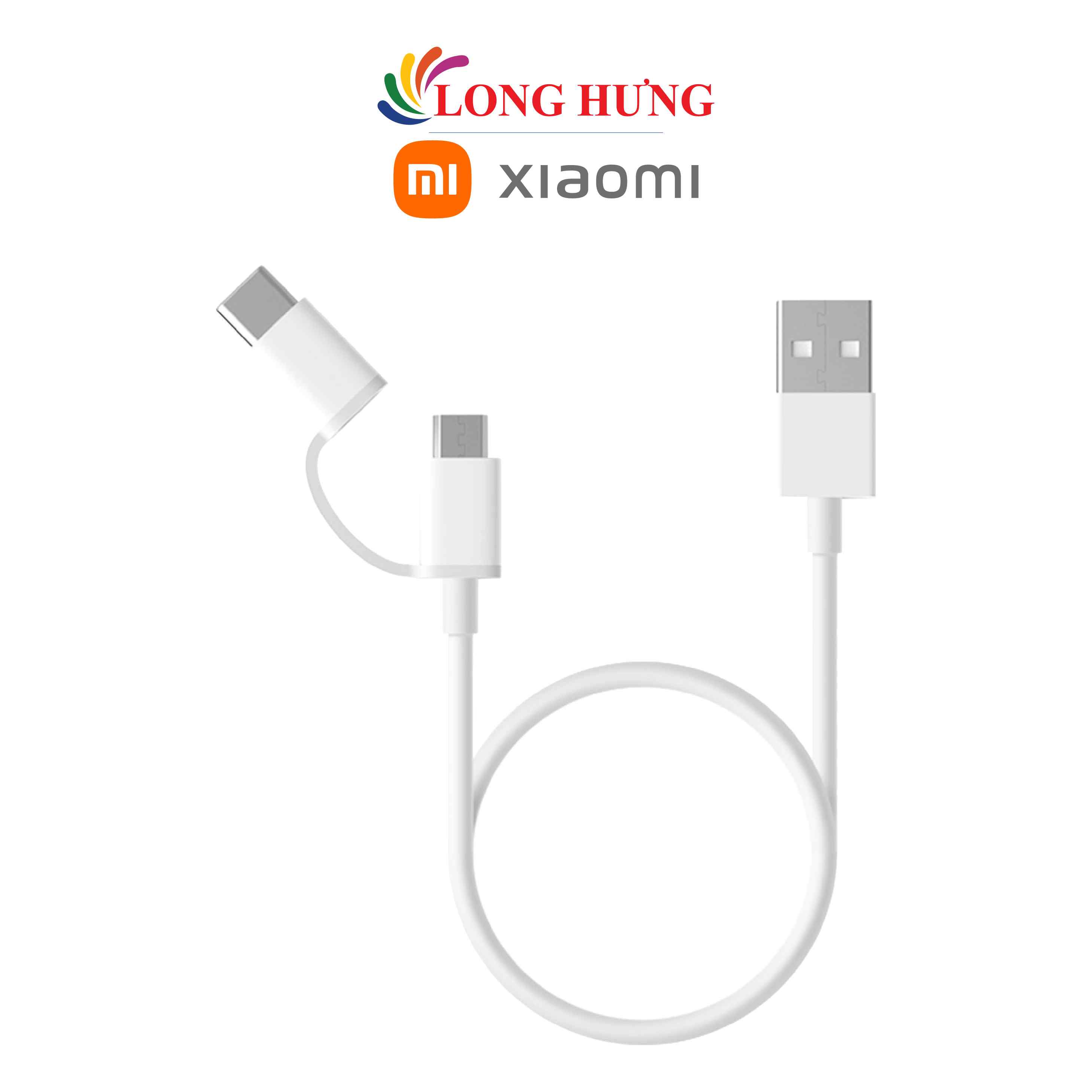 Cáp 2 trong 1 Micro USB - Type-C Xiaomi Mi SJV4083TY SJX01ZM/SJV4082TY SJX02ZM - Hàng chính hãng