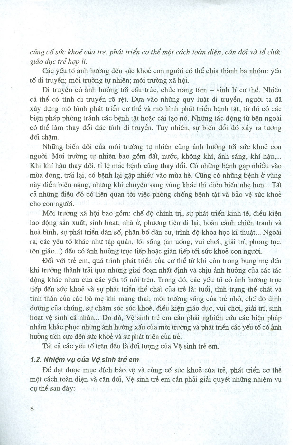 Giáo Trình Vệ Sinh Trẻ Em