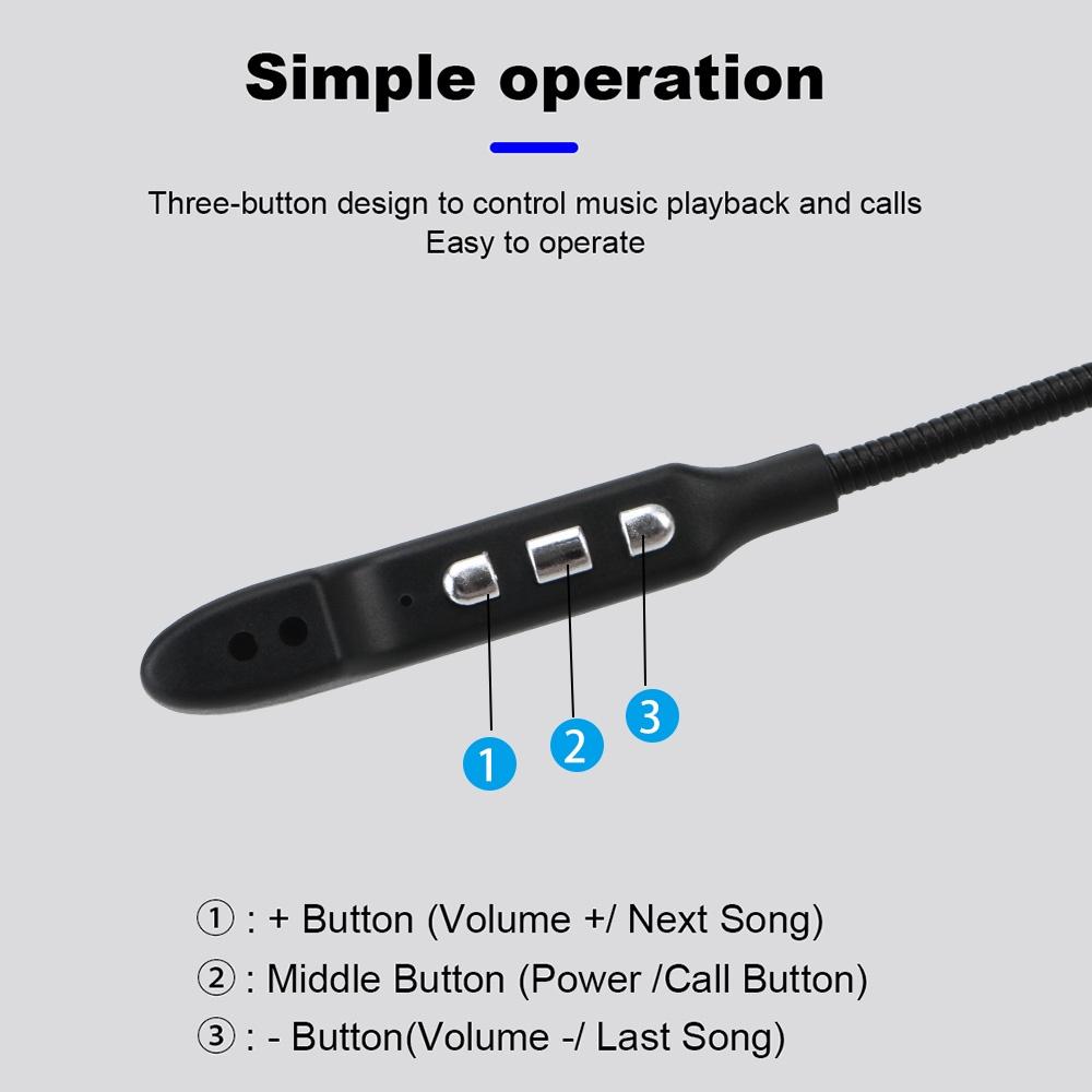 Tai nghe không dây T2 kết nối Bluetooth 5.0 MP3 cho mũ bảo hiểm xe máy