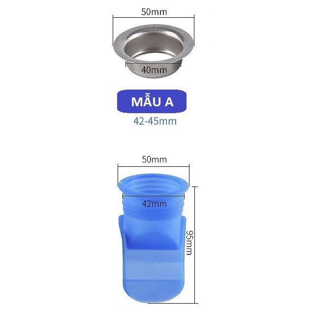 Bộ Ngăn mùi thoát sàn, ngăn trào ngược nhà tắm, côn trùng xâm nhập bằng Silicone cao cấp 88146 shop cr7