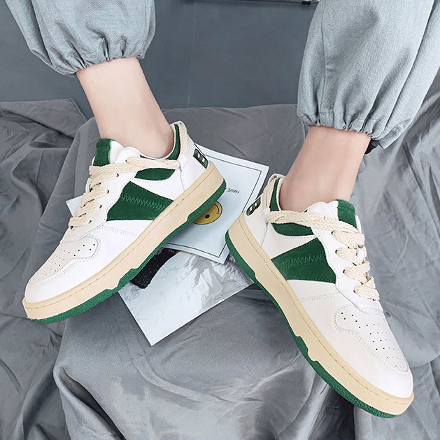 Giày Thể Thao Nam AZARA - Sneaker Màu Xanh Lá - Xanh Lam Mẫu Mới 2022, Kiểu Dáng Trẻ Trung, Năng Động - G5508