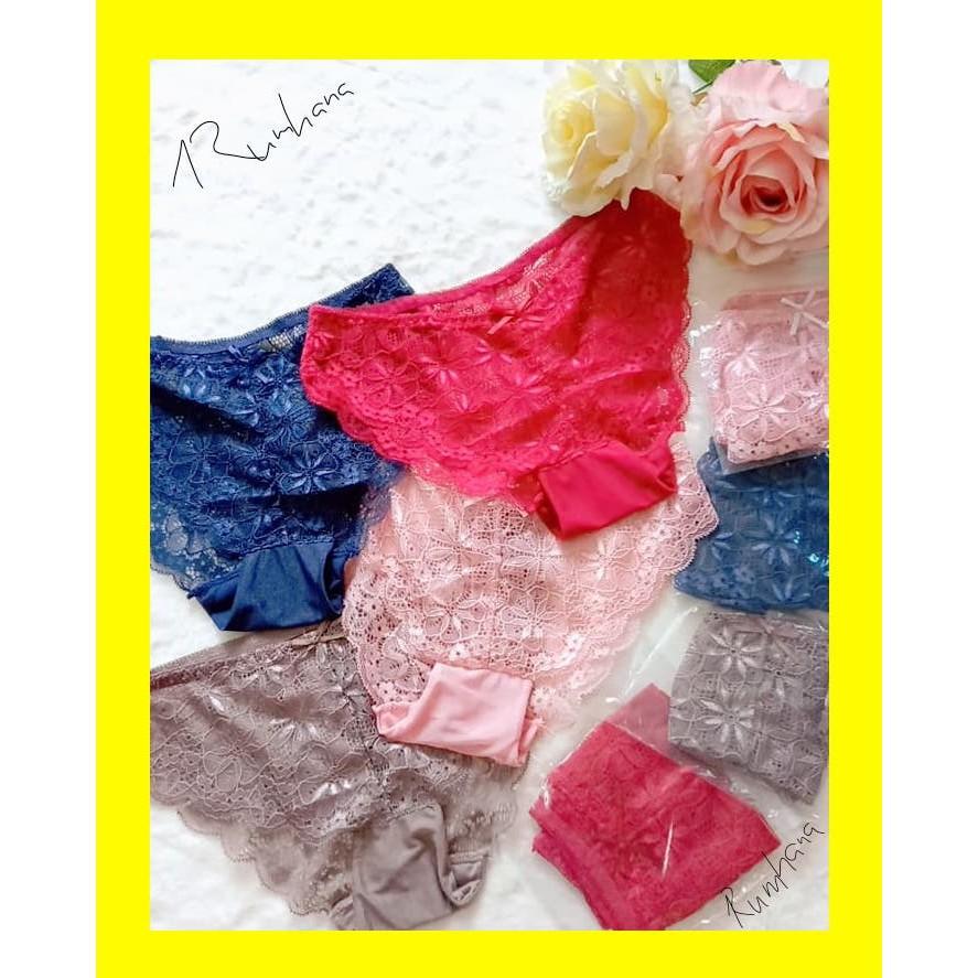 Quần lót nữ nơ ren sexy gợi cảm cao cấp 4 màu, túi zip xịn xò