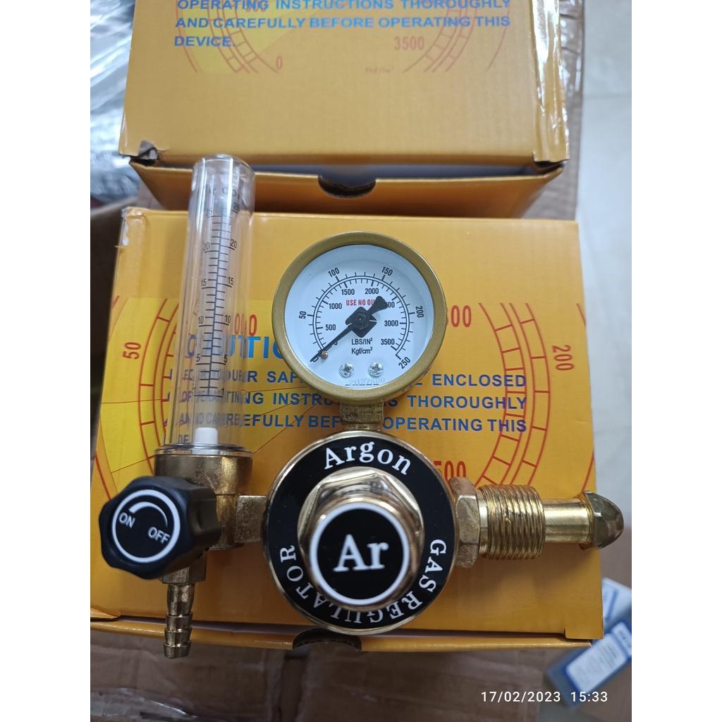 Đồng hồ Argon ren ngoài - Đồng hồ điều áp khí Argon dùng cho bình khí ren trong