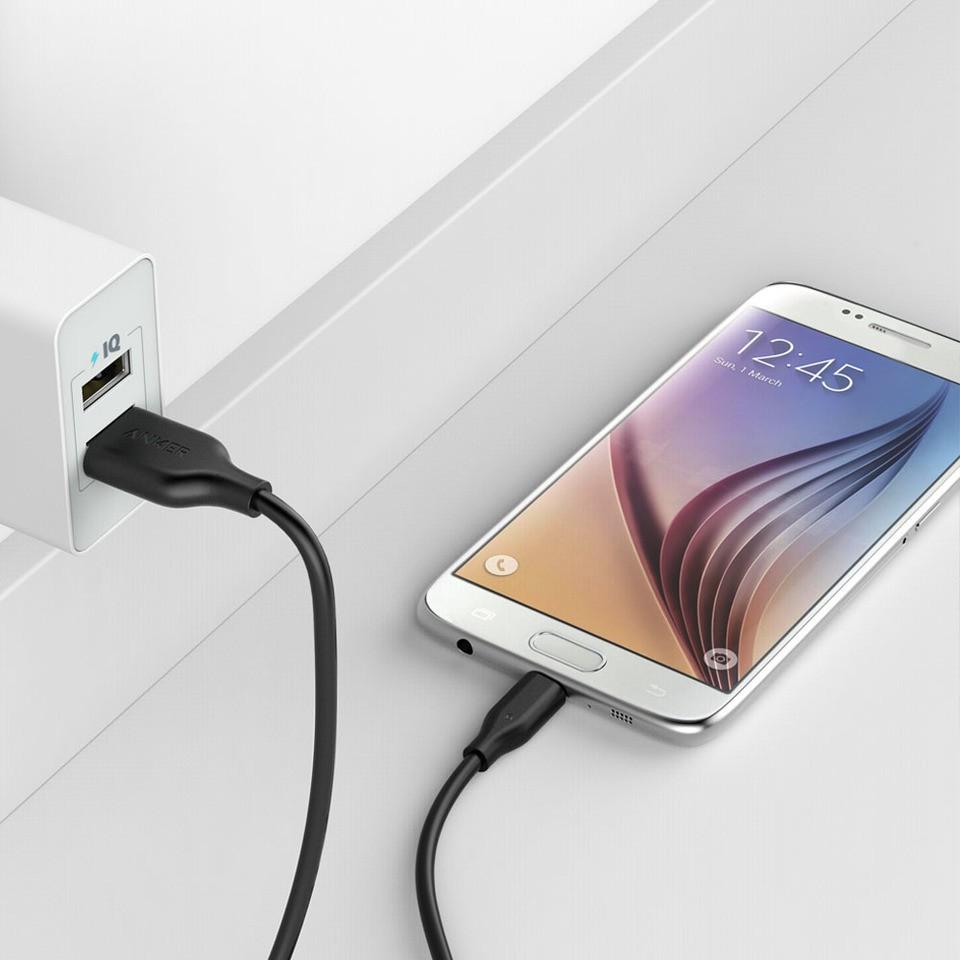 Cáp sạc ANKER PowerLine Micro USB Dài 1.8m Hàng chính hãng - A8133