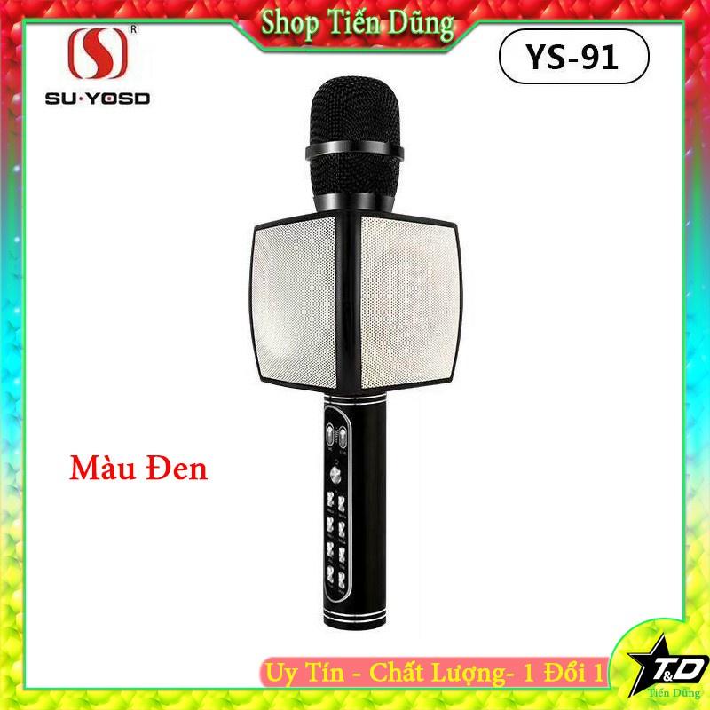 MIC KARAOKE YS91 KIÊM LOA TRỢ GIẢNG HÀNG CHUẨN- MICRO CẦM TAY KARAOKE