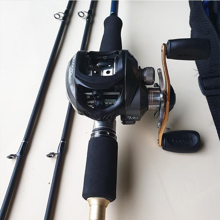 ( khuyến mại ) Bộ Cần Câu Lure Shimano máy ngang 2 ngọn ( đại hạ giá