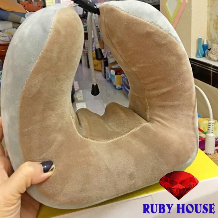 Gối massage cổ chữ U, gối massage cổ vai gáy cực hiệu quả-Ruby House