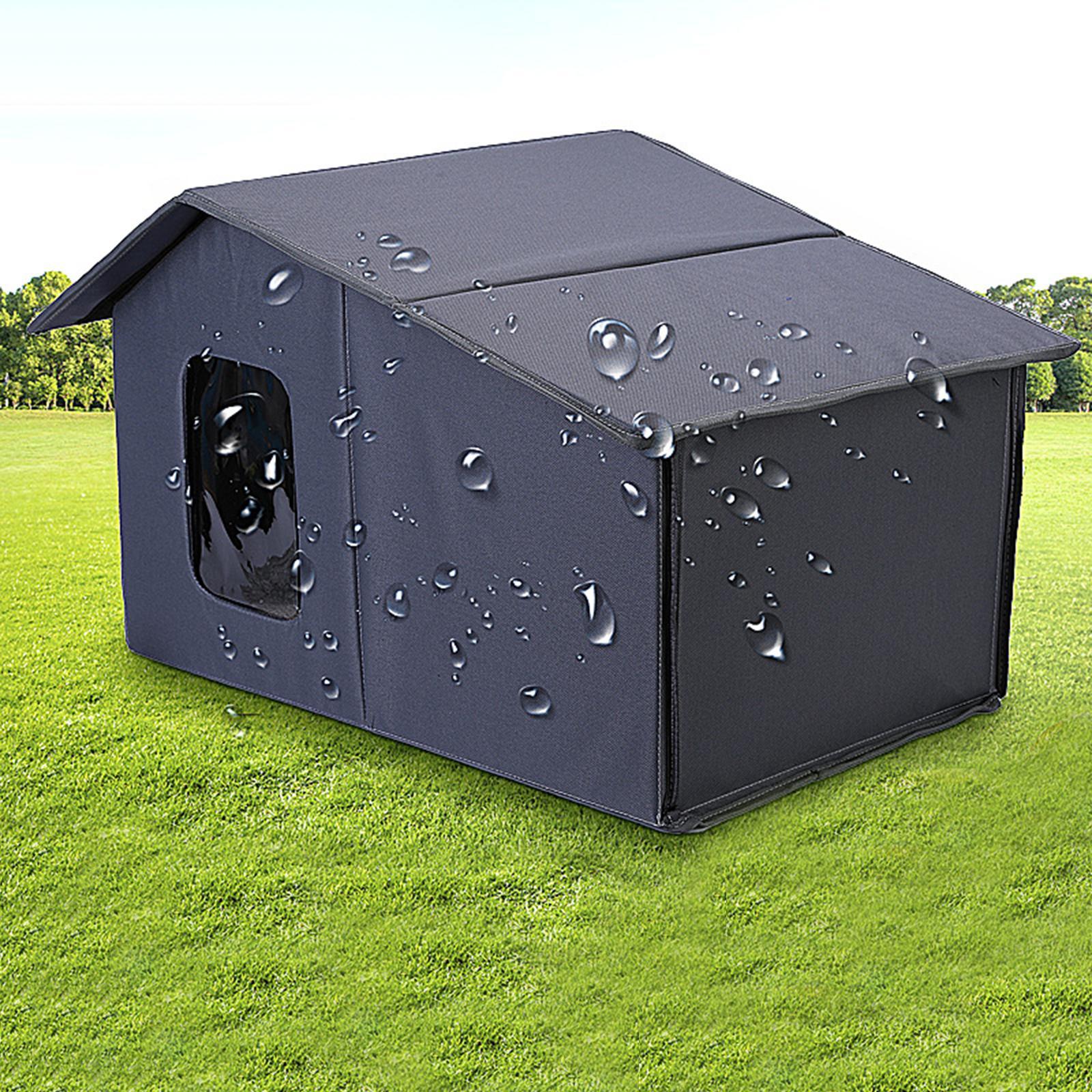 Cat House for Outdoor Detachable Breathable Nest Cozy Non Slip Dog House