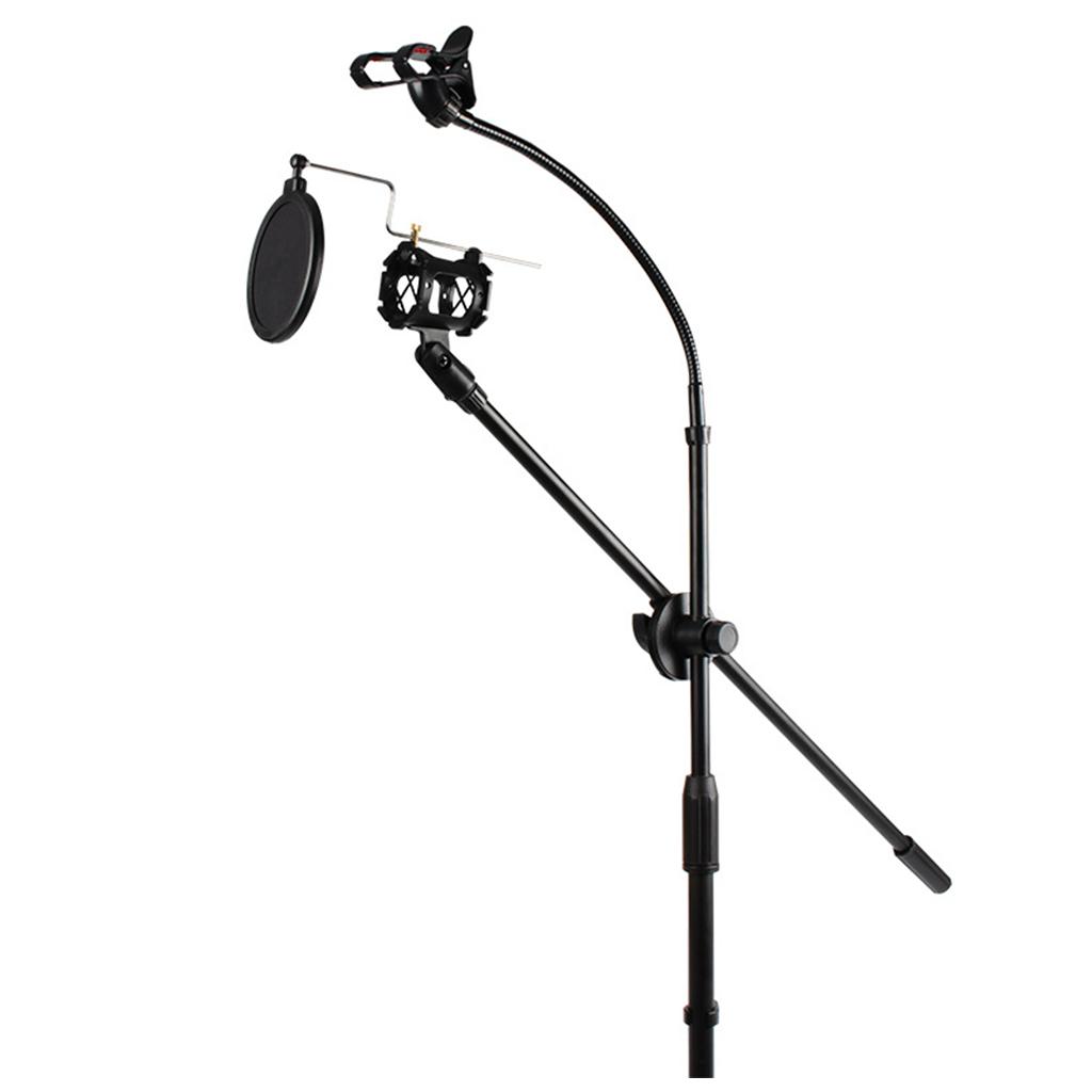 2 in 1 Flexible Tripod Phones Stand Holder Mount For Mic