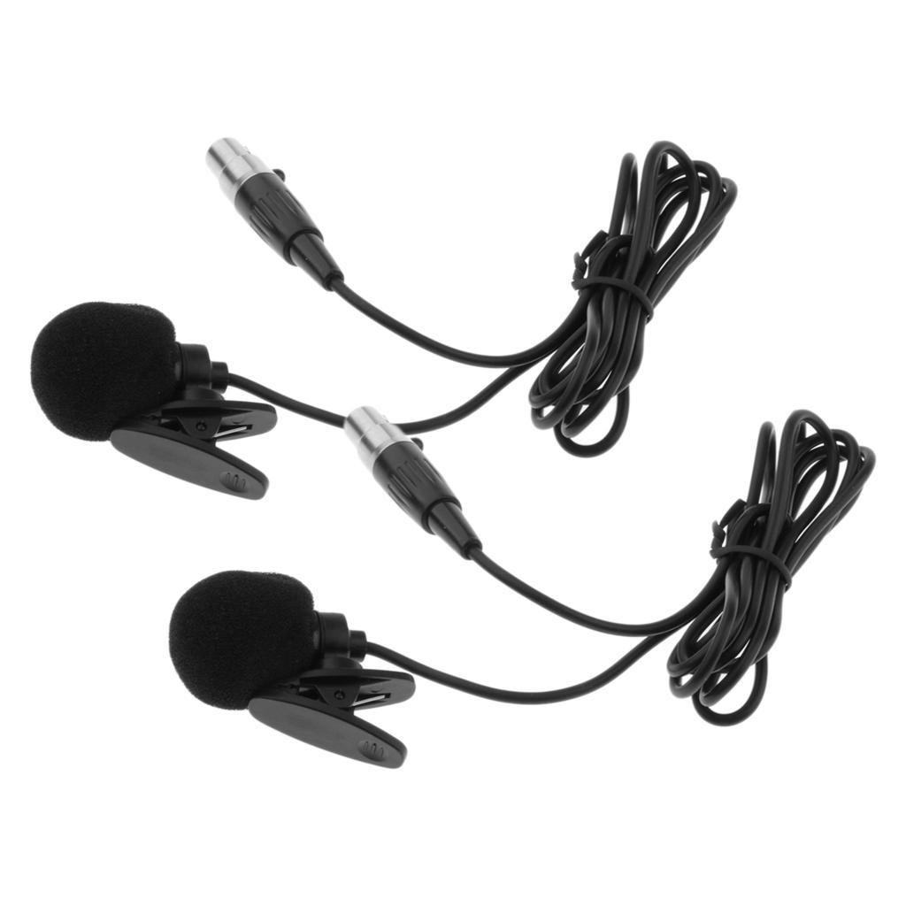 3Pin Lavalier Microphone Condenser Lapel Tie Clip for Wireless Transmitter