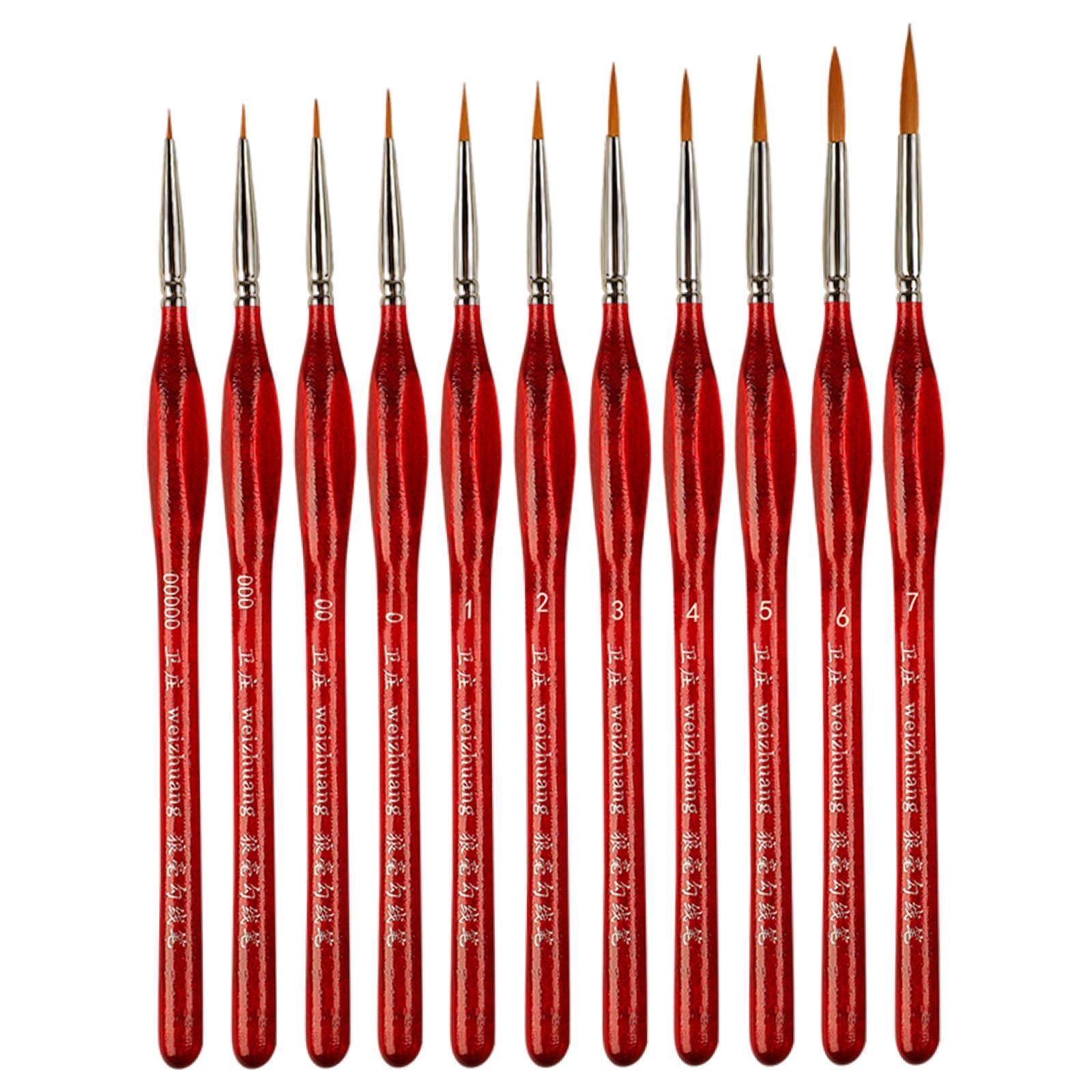 Micro Fine Detail Paint Brushes Set for Artist Acrylic Aquarelle 11 Brushes Set