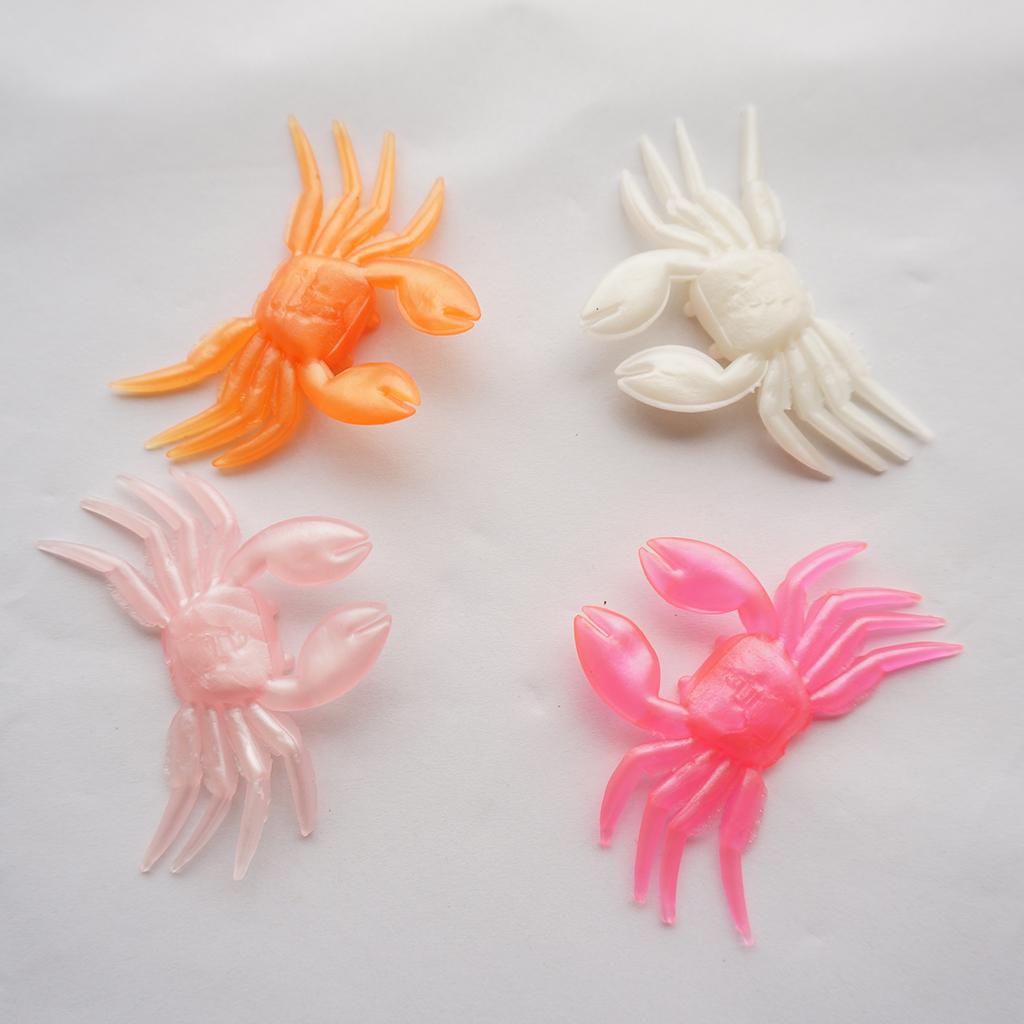 6PCS Crab Artificial Lure Soft Fishing Lures Lifelike Shrimp Baits