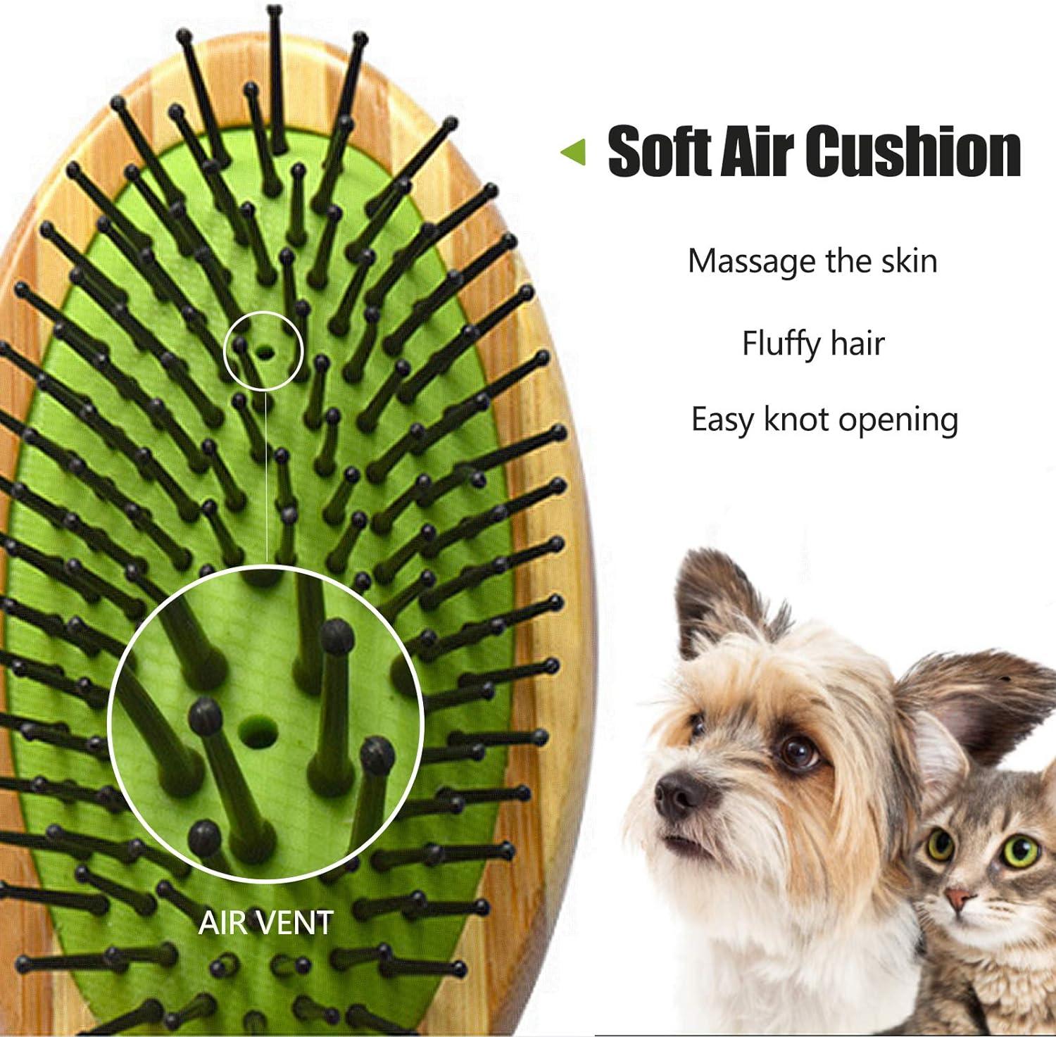 Bàn chải chải lông cho chó mèo bằng cao su massage hai mặt, Bàn chải cho chó/mèo, Thích hợp cho thú cưng có lông ngắn, trung bình và dài