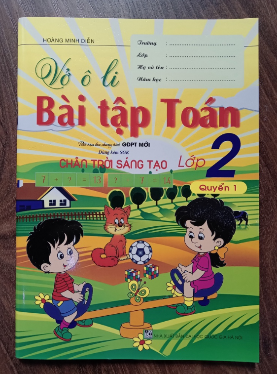 Sách - Vở Ô Li Bài Tập Toán Lớp 2 - Quyển 1
