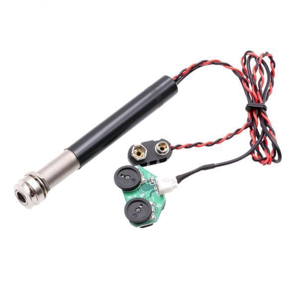 2X 1 Set Active Volume& Preamp Piezo Pickup for Acoustic Guitar