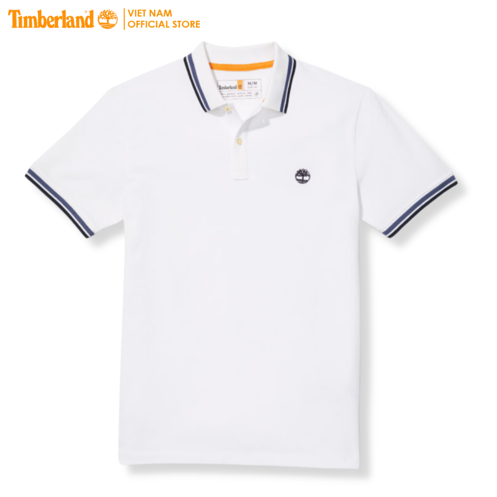 [NEW 2023] Timberland Áo Thun Polo Nam Millers River Tipped Pique Polo Slim TB0A62SH