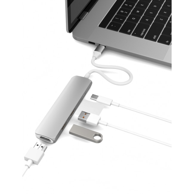 HYPERDRIVE USB TYPE-C HUB WITH 4K HDMI SUPPORT (FOR 2016 MACBOOK PRO &amp; 12″ MACBOOK) - Hàng Nhập Khẩu