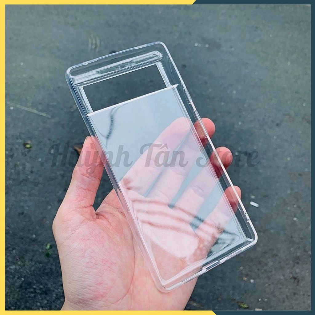 Ốp lưng trong suốt silicon GOR dành cho google pixel 6 bảo vệ camera dẻo siêu mỏng - Hàng nhập khẩu