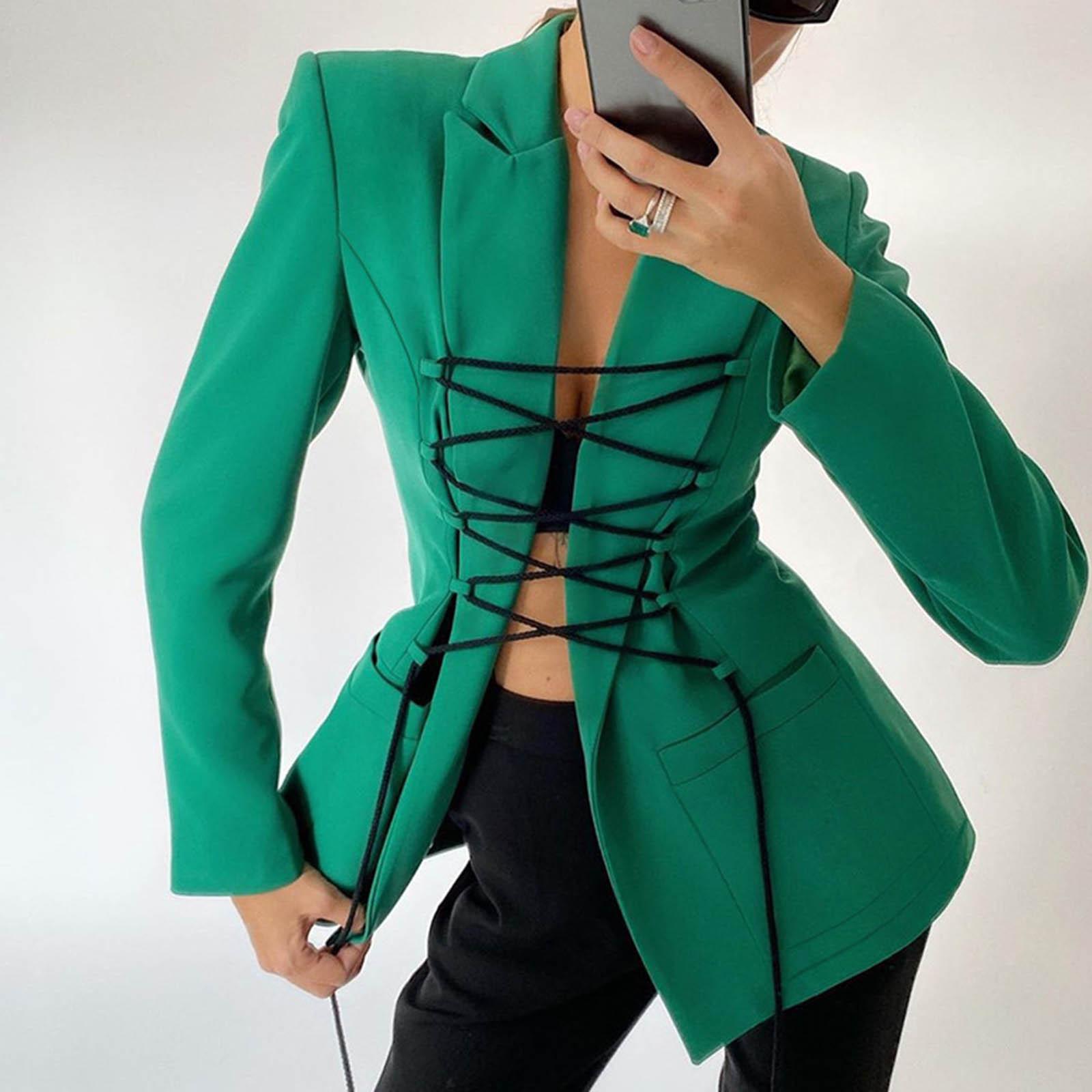 Phụ Nữ Thời Trang Gợi Cảm Sang Trọng Áo Áo Khoác Thu Đông Băng Nữ Công Sở Áo Vest Nữ Blazer Kinh Doanh Mắc Treo Áo Dạo Phố