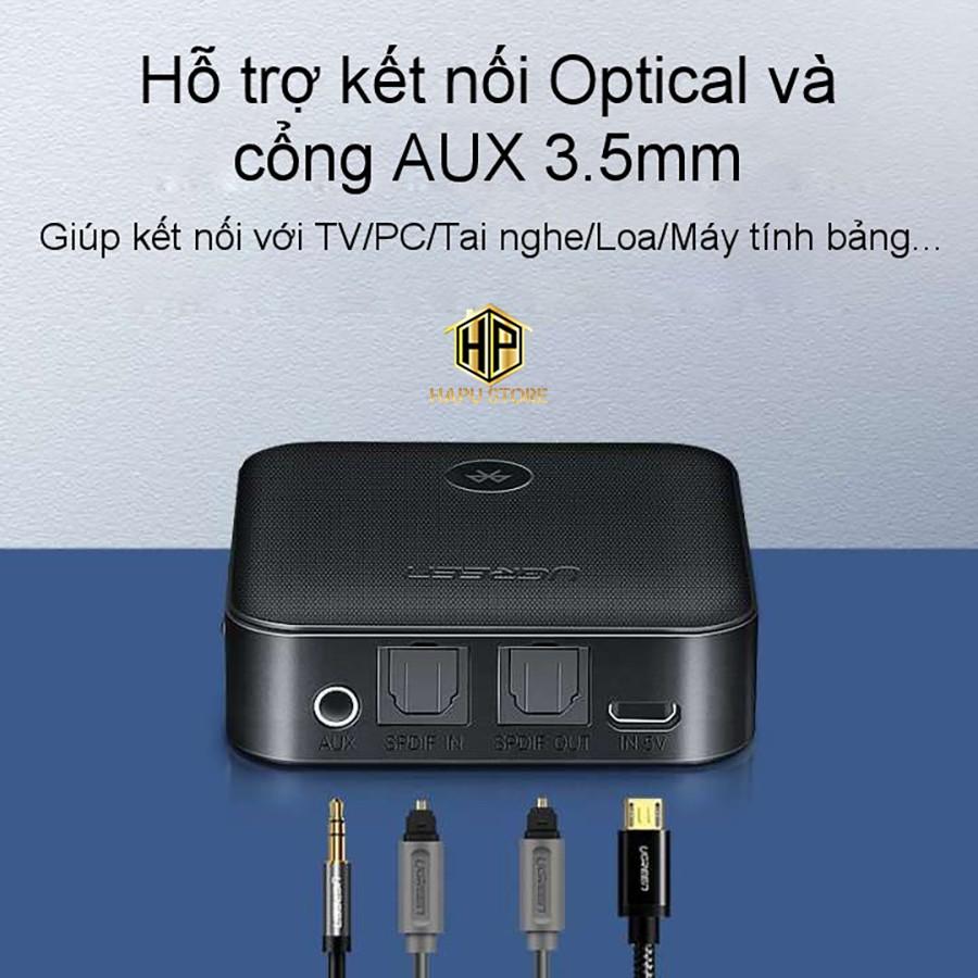 Bộ thu phát Bluetooth 5.0 hỗ trợ APTX Ugreen 70158 cao cấp - Hàng Chính Hãng