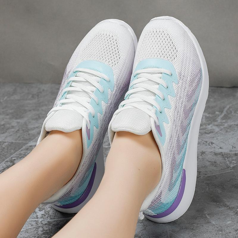 2023 Giày thể thao phụ nữ Nền tảng thời trang Sneakers Sneakers Ladies Mùa xuân Căn hộ chạy giày Giày nữ Color: Pink Shoe Size: 41