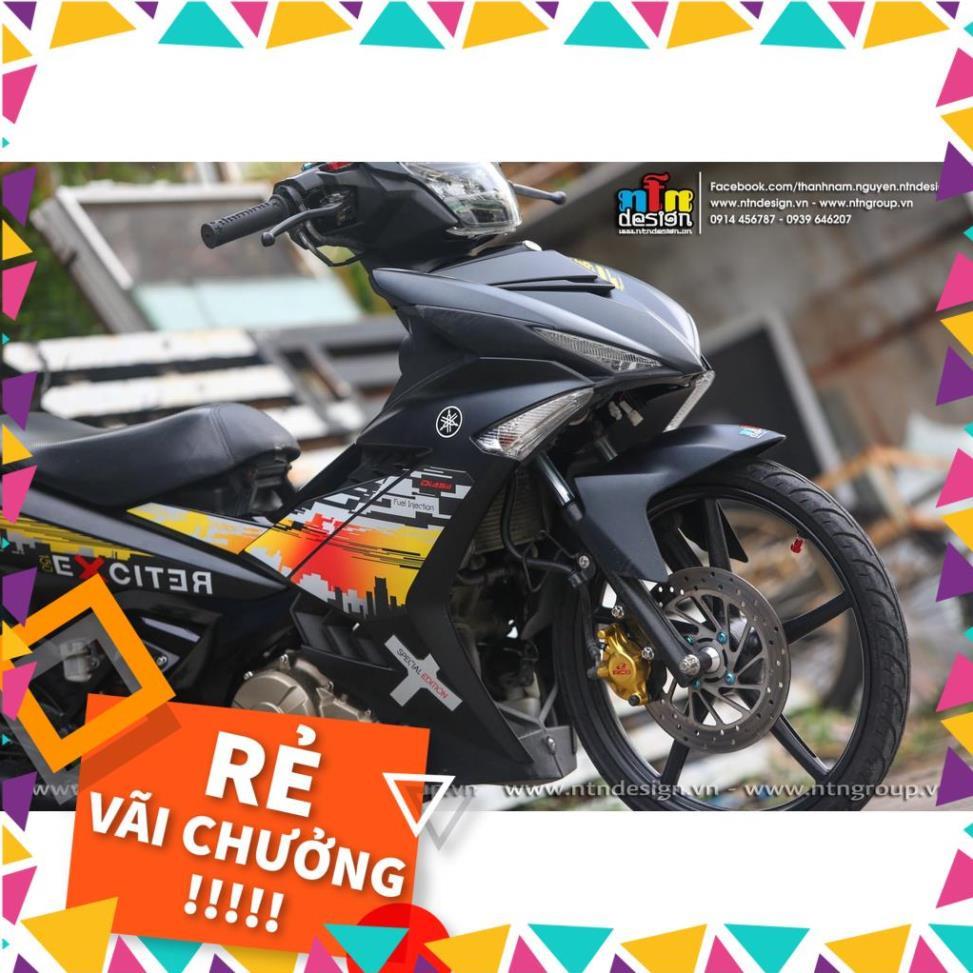 Tem Rời Exciter 150 Mẫu Hoàng Hôn Vàng Đỏ Đen