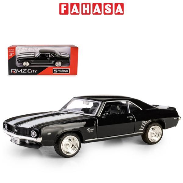 Đồ Chơi Mô Hình Siêu Xe Đua - Chevrolet Camaro SS 1969 Chạy Trớn - RMZ City 554026 - Màu Đen