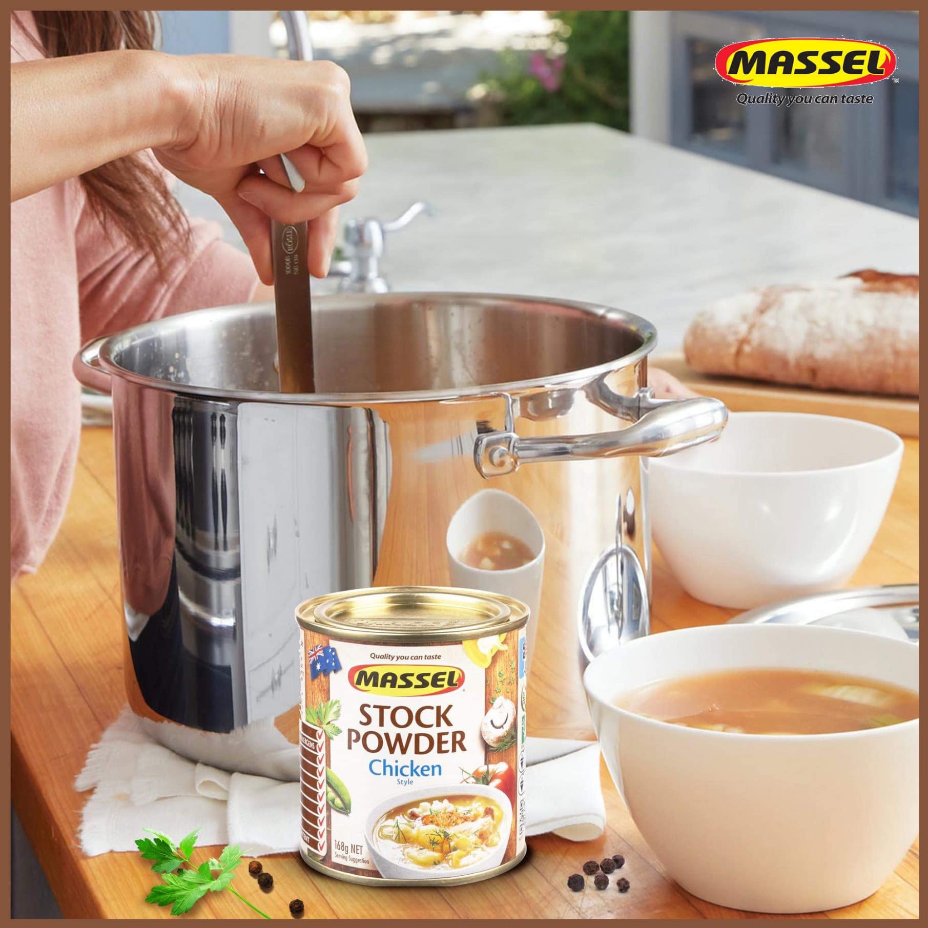 Hạt Nêm Massel Úc 100% Từ Rau Củ 168gr - Nấu Được Món Chay, Món Mặn, Ăn Dặm Cho Bé Và Mọi Lứa Tuổi Trong Gia Đình - QuaTangMe Extaste