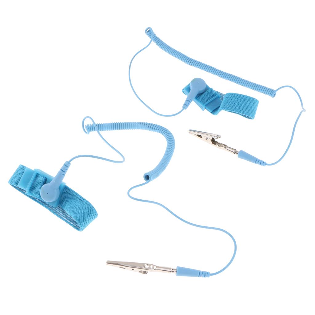 2 PC Chống Tĩnh Điện Dây ESD Tiếp Đất Cổ Tay Chống Tĩnh Điện Xây Dựng