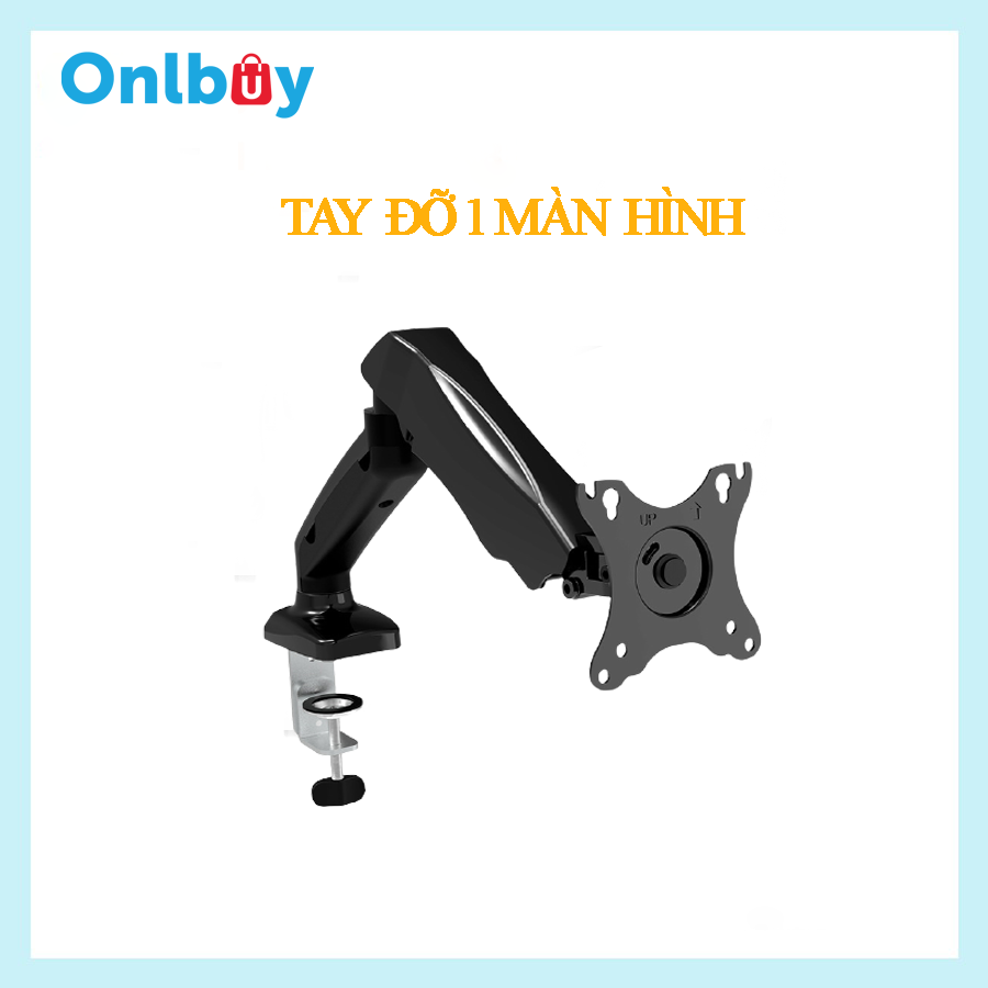 Giá Treo Màn Hình Máy Tính 27inch Lò Xo Khí Nâng Hạ Linh Hoạt Tiện Dụng