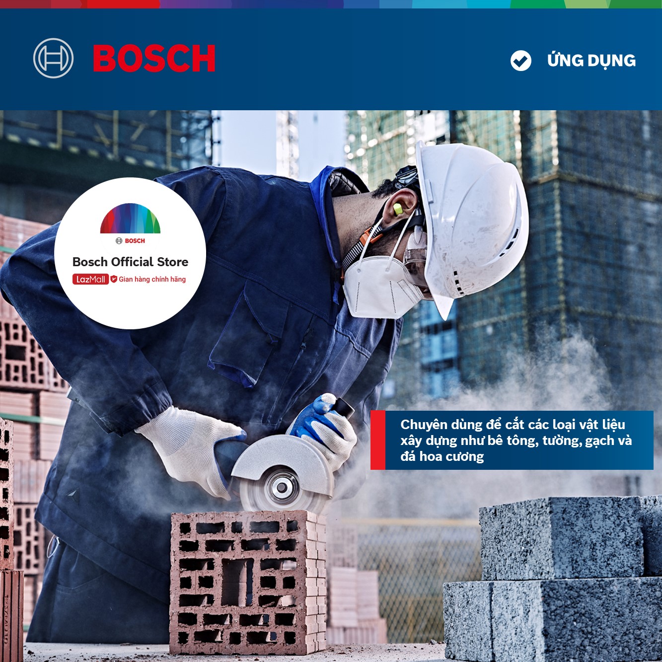 Đĩa cắt kim cương Bosch 110x20/16mm đa năng