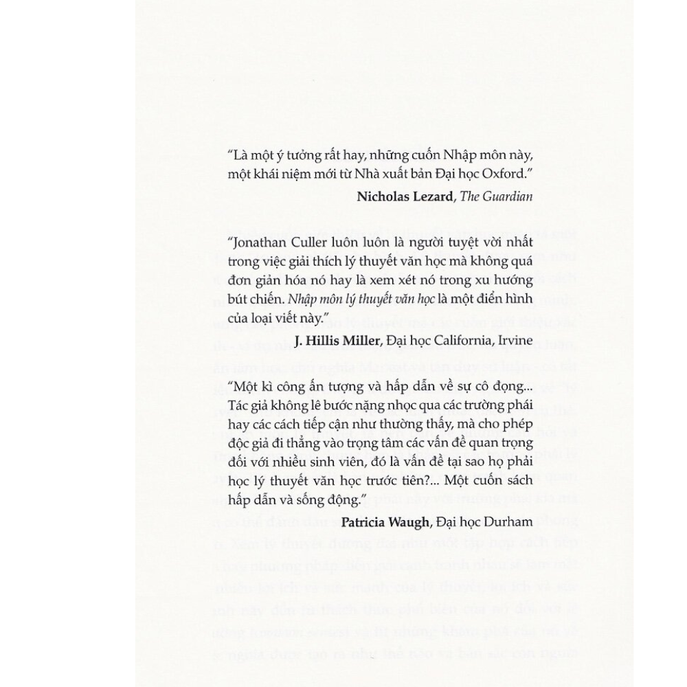 Nhập môn Lý thuyết Văn học