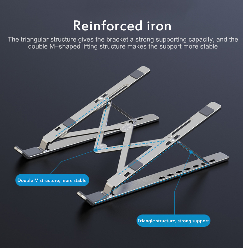 Portable 11-17 Inch Aluminum Laptop Stand Foldable Notebook Stand Holder For Macbook Pro Air Lapdesk PC Computer Cooling Bracket