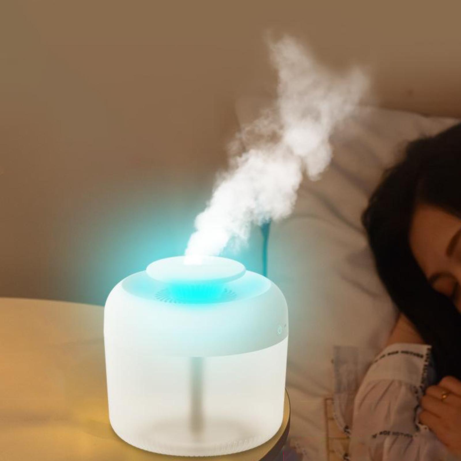 Mist Bedroom Ultrasonic Air Humidifier Aroma Difuser 2.4L Air Purifier Pink