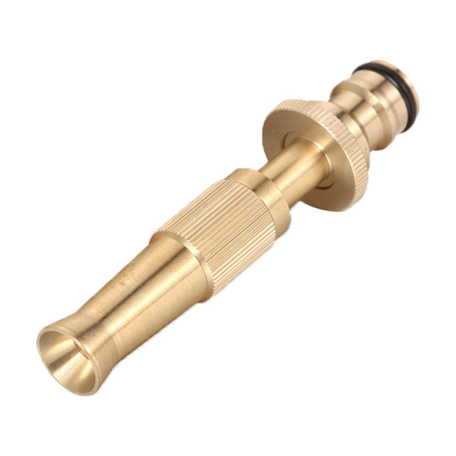 Brass Hose Nozzle Heavy Duty - High Pressure Hose Nozzle, for Garden Hose, Easy Twist Water Hose Nozzle Sprayer, Brass Nozzle Sprayer for Cars Wash