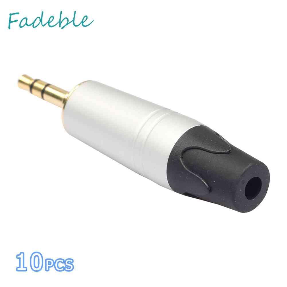 Set 5 Jack Cắm 3 Cực Mạ Vàng 3.5mm Chuyên Dụng Sửa Chữa Tai Nghe