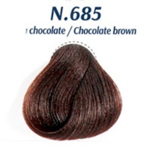 Nhuộm Phủ Bạc Cao Cấp Siêu Dưỡng,Tự Nhiên - Lavox 40 ML - N.685-Chocolate Brown-Nâu Chocolate