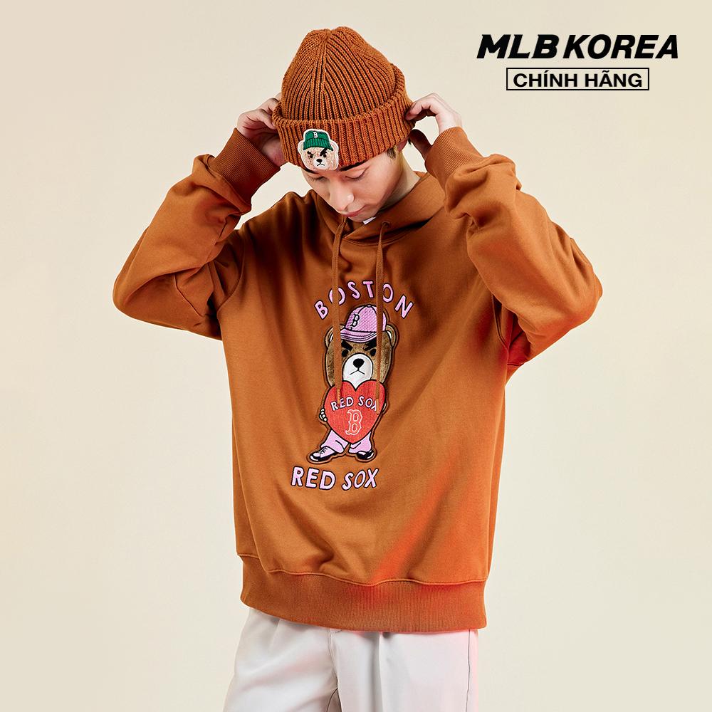 MLB - Áo hoodie tay dài phối mũ Mega Bear Mega Overfit 3AHDE0126-43BRS