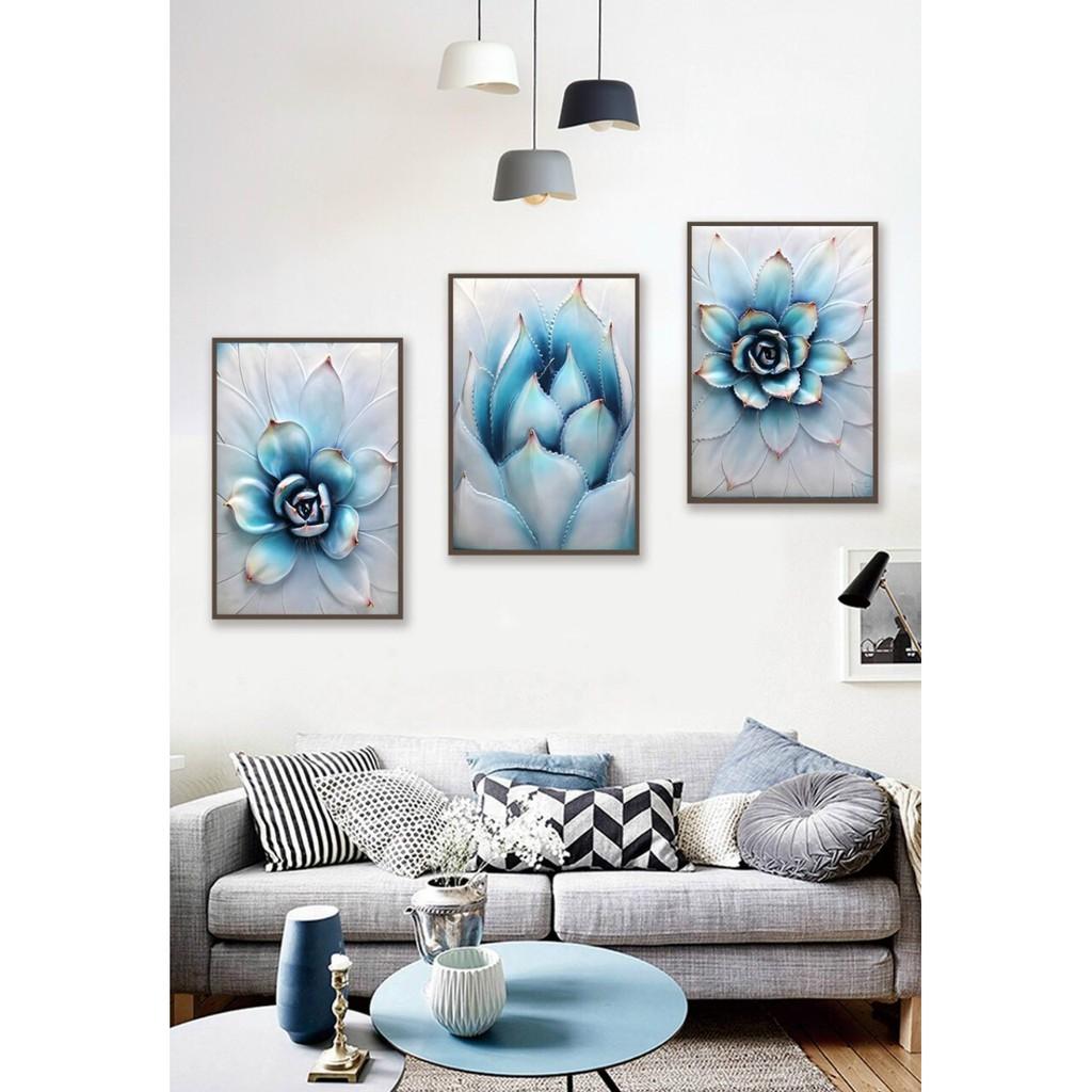 Tranh treo tường tráng gương bóng kiếng nai trừu tượng hiện đại sang trọng B-4586