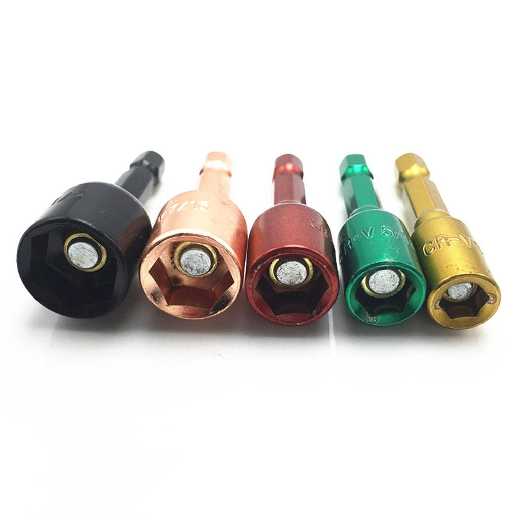 Set of 5 Hex Socket Wrench Nut Bit Set