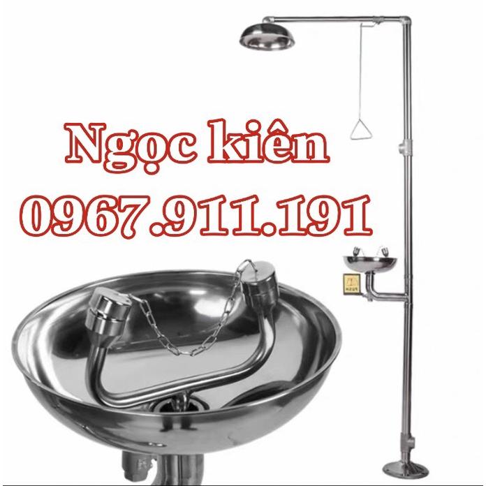 Bồn rửa mắt khẩn cấp có vòi sen tắm,Bồn rửa mắt khẩn cấp cố định