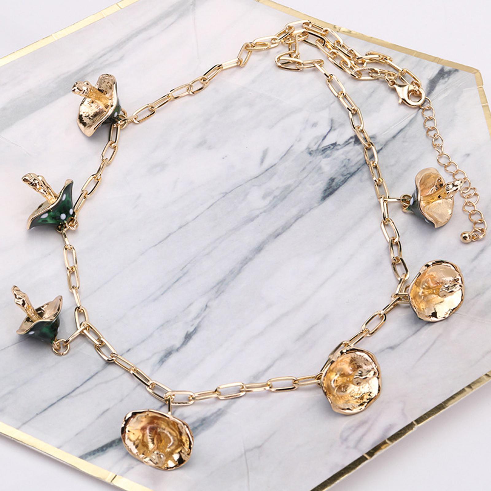 Necklaces Cute Pendant Thick Chain Long Necklaces with Extension Chain