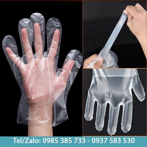 Set 100 chiếc găng tay nilong dùng 1 lần - Mộc Nhân Farm