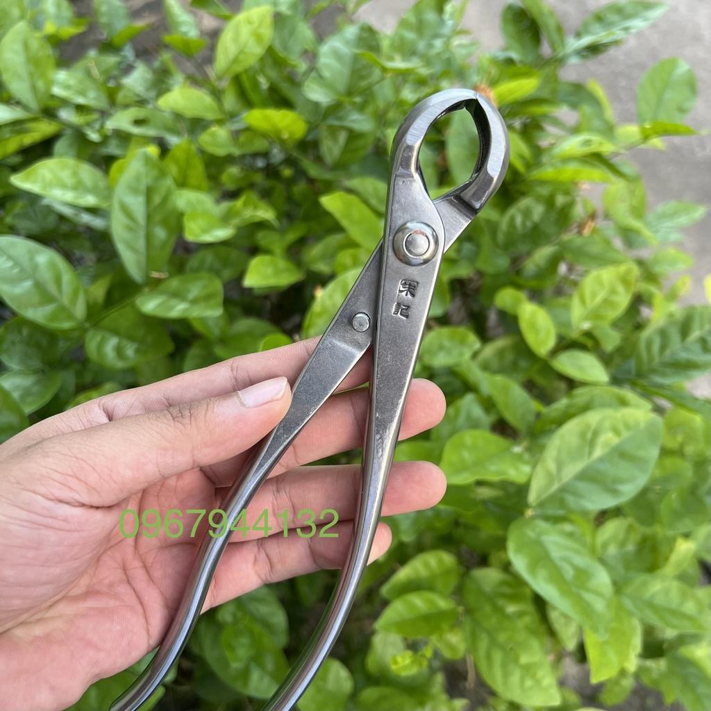 SET Kìm Cạp Tròn + Cạp Chéo Thép Trắng Nguyên Khối CN Nhật Bản, Dụng cụ Chuyên Cắt Tỉa Cây Bonsai, Cây Cảnh