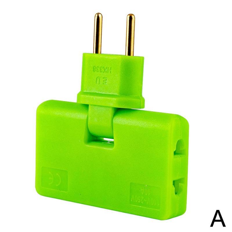 Xoay phích cắm EU Trình chuyển đổi một trong ba phần mở rộng 180 độ Plug Multi Plug Mini Slim Wireless Outlet Bộ điều hợp ánh sáng thuận tiện