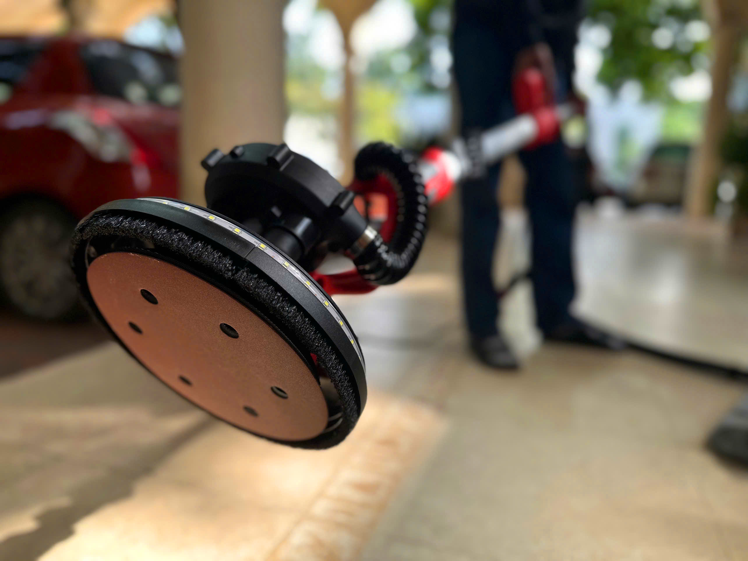 Máy chà tường dài cầm tay có hút bụi chính hãng Kynko Kyntec KT88 - 225