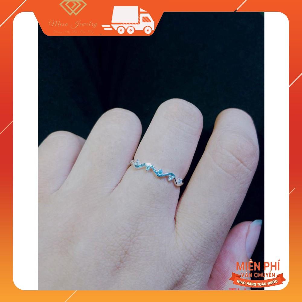 NHẪN SÓNG SIÊU XINH - CÓ THỂ ĐEO 1 NHẪN HOẶC 2 CÁI GHÉP VÀO NHAU