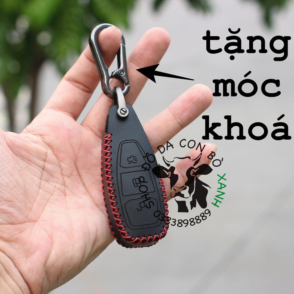 Bao da dành cho chìa khoá Ford Ecosport, Fiesta, Focus handmade da thật 004